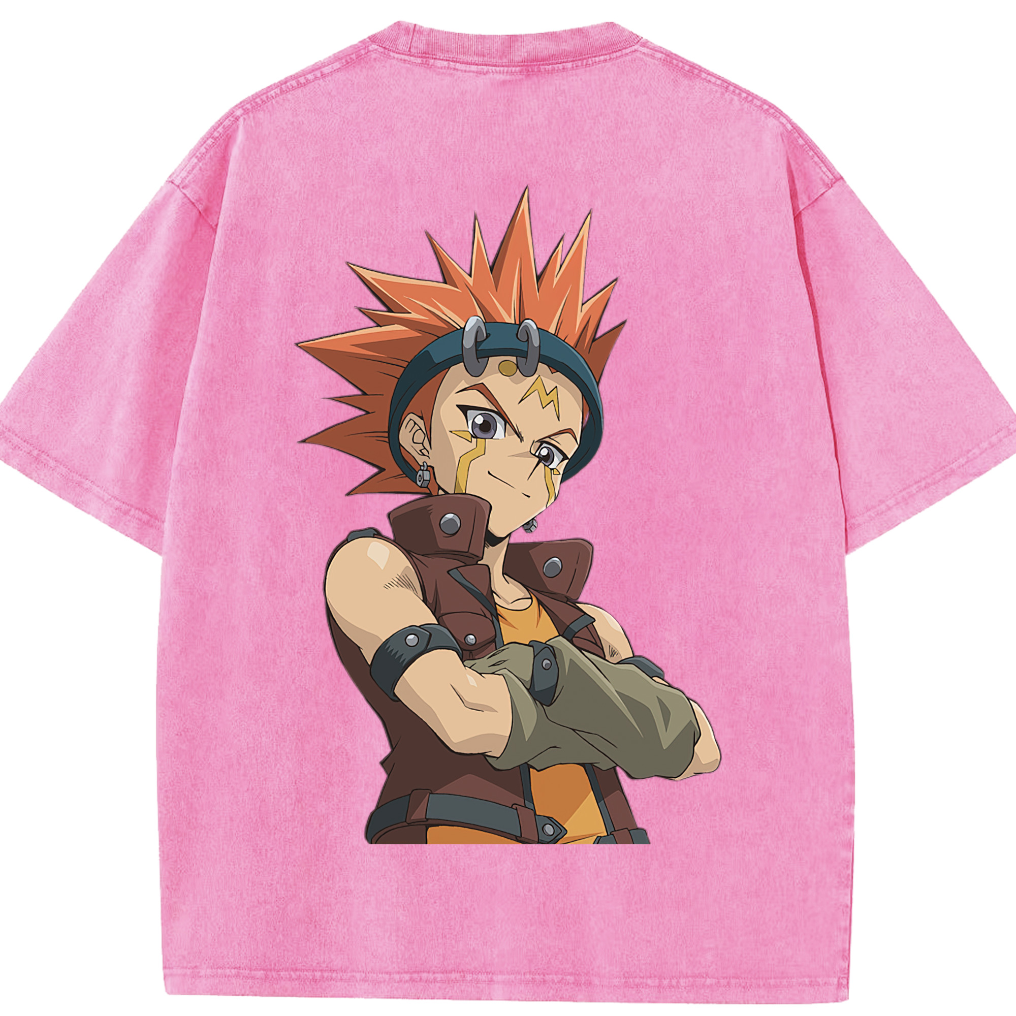 （画像用） 遊☆戯☆王 Yu-Gi-Oh! 綿100% ヴィンテージ風 半袖Tシャツ（背面プリント）